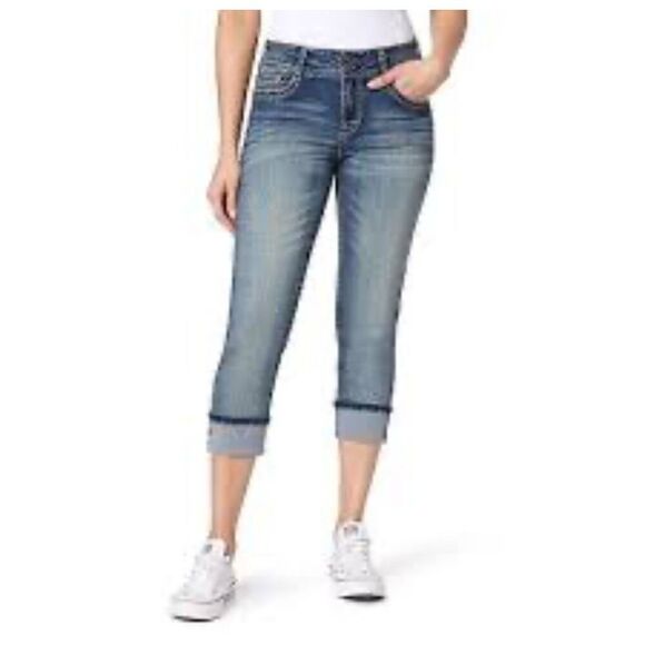 Denim Crop Jeans - Picture 1 of 10